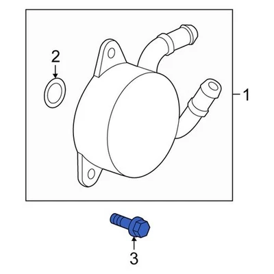 For Scion xB 2013-2015 Scion 90105A0068 Automatic Transmission Oil Cooler Bolt Foto 1 de 3
