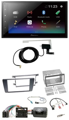 Pioneer DAB Lenkrad Bluetooth 2DIN USB Autoradio für Skoda Octavia Scout 2004-20 - Bild 1 von 4