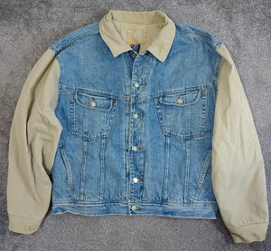Gap Denim Jacket Mens Extra Large with Collar, Lined and Padded - Picture 1 of 13