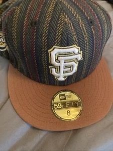 San Francisco Giants 1954 World Series New Era Herringbone Baseball Hat Size 8 - Picture 1 of 4