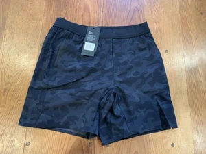 Ten Thousand Men 7 In Interval Lined Active Shorts BlackCamo Medium Workout Gym - Picture 1 of 4