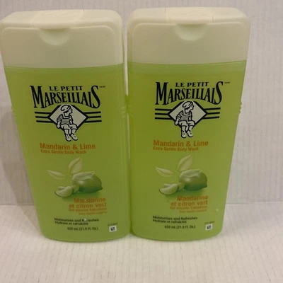 Menge/2 Le Petit Maerseiliais Mandarine & Limette Duschgel eingestellt NEU 21,9 fl. - Bild 1 von 4