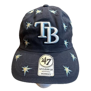 Cappello donna Tampa Bay Rays '47 pulizia confetti regolabile berretto blu navy logo AOP - Foto 1 di 9
