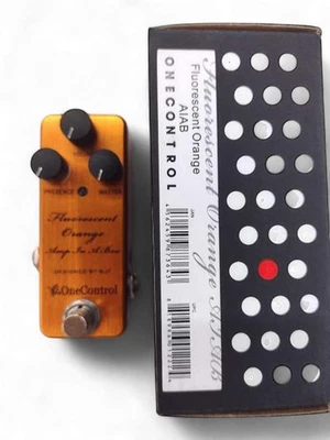 Pédale d'effets préampli ONE CONTROL ORANGE FLUORESCENT AIAB testée et foncti... - Photo 1/2