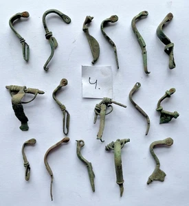 Lot BRONZE BROOCHES 300-100 B.C. Lot Of Metal Detecting Finds #4 - Picture 1 of 5