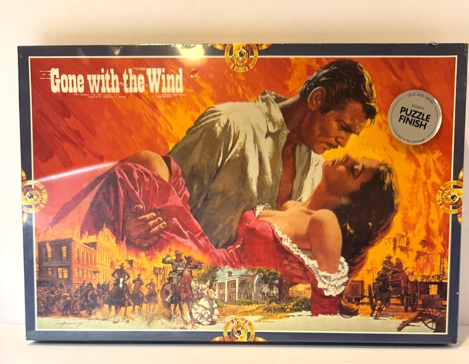 FX Schmid Gone With The Wind Puzzle NEW Sealed Scarlett and Rhett Poster - Image 1 of 4