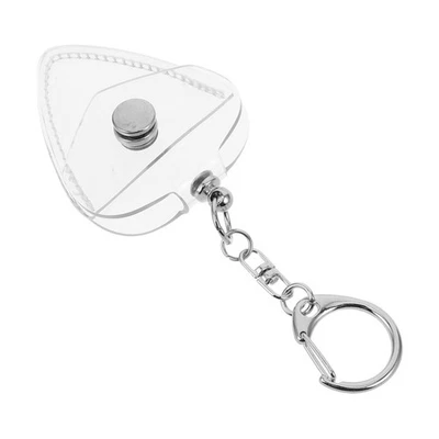  Porta plettri per chitarra: mini contenitore trasparente per plettri con - Immagine 1 di 4