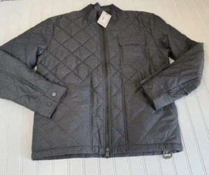 PETER MILLAR Norfolk Quilted Bomber Jacket Men Medium Charcoal NEU - Bild 1 von 5