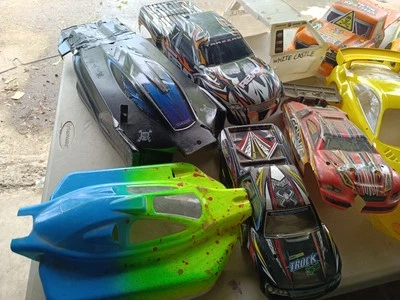 Large Rc Body Lot Traxxas Arrma Tamiya Cen racing Etc 1/10 - 1/7 Scale  - Image 1 of 4