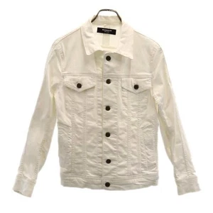 1piu1uguale3 RELAX White denim trucker Jacket S white Men's - Picture 1 of 10