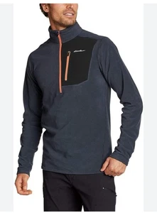 Herren Eddie Bauer Cloud Layer Pro grau 1/4 Reißverschluss Fleecepullover Größe XLT - Bild 1 von 5