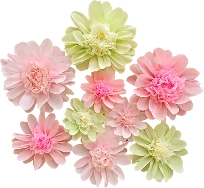 Crepe Paper Flower for Wall Decor Girls Birthday Party Backdrop Baby Shower Nurs - Image 1 of 4