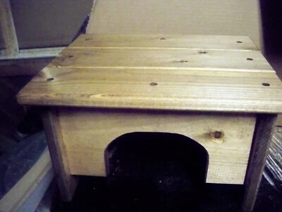 8" Handcrafted Wooden Step Stool, 8" high, Pine Coated Early American Stain - Image 1 of 4