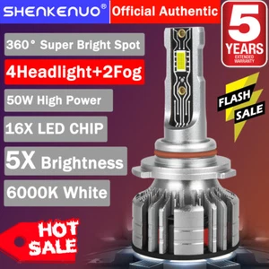 For Dodge Ram 1500 2500 3500 2009-2017 Combo LED Headlights Fog Light Bulbs A8D - Picture 1 of 19