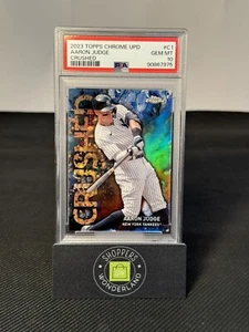2023 Topps Chrome Crushed Aaron Judge Case Hit Yankees PSA 10 Gem Mint POP 17 - Picture 1 of 2