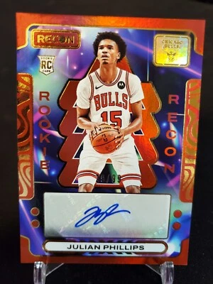 2023-24 Panini Recon - Rookie Recon Signatures Red #RRS-PHL Julian Phillips /99 - Image 1 of 2