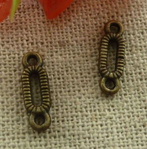 Free Ship 400 pcs Antique bronze nice connectors 13x4mm L-2046 - Picture 1 of 4