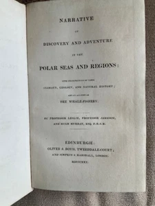 1830 Erstausgabe Entdeckung der Polarmeere * Walfischerei * Nordostpassage * KARTE - Bild 1 von 11