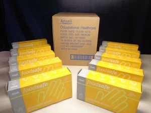 GENUINE ANSELL , FOODSAFE, GLOVES, MEDIUM - 1000 - **SALE** - Picture 1 of 12