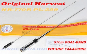 Genuine Harvest !! 97cm NR-770R HIGH GAIN Dual Band Antenna PL259 for Car Radio - Picture 1 of 6
