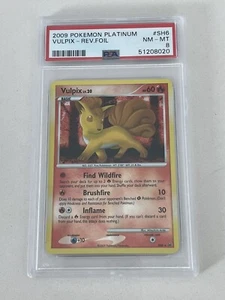 Pokemon TCG 2009 - Shiny Vulpix SH6 holograma inverso secreto raro - platino PSA 8 - Imagen 1 de 2