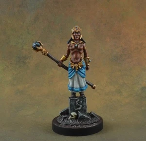 Bemalte Yanara, High Sorceress aus Reaper Miniatures, weibliche D&D Figur - Bild 1 von 3