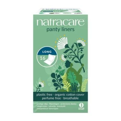 Natracare Bio Long Wrapped Panty Liners 16 Stück