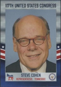 2021 117th US Congress Steve Cohen Chrome Parallel Tennessee #461 - Picture 1 of 2
