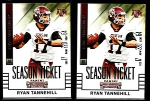 (2) LOT 2015 Panini Contenders Draft Picks #90 Ryan Tannehill Texas A&M Aggies - Picture 1 of 5
