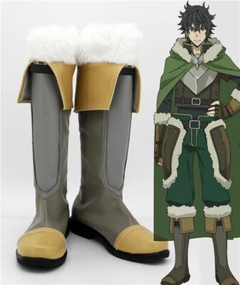 HANDGEFERTIGT The Rising of the Shield Hero Naofumi Iwatani Cosplay Kostüme Schuhe Shoes boot
