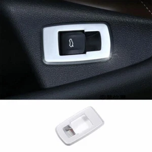ABS Silver Tailgate Rear Door Button Cover Trim For BMW 5 Series G30 2018-2022 - Foto 1 di 6