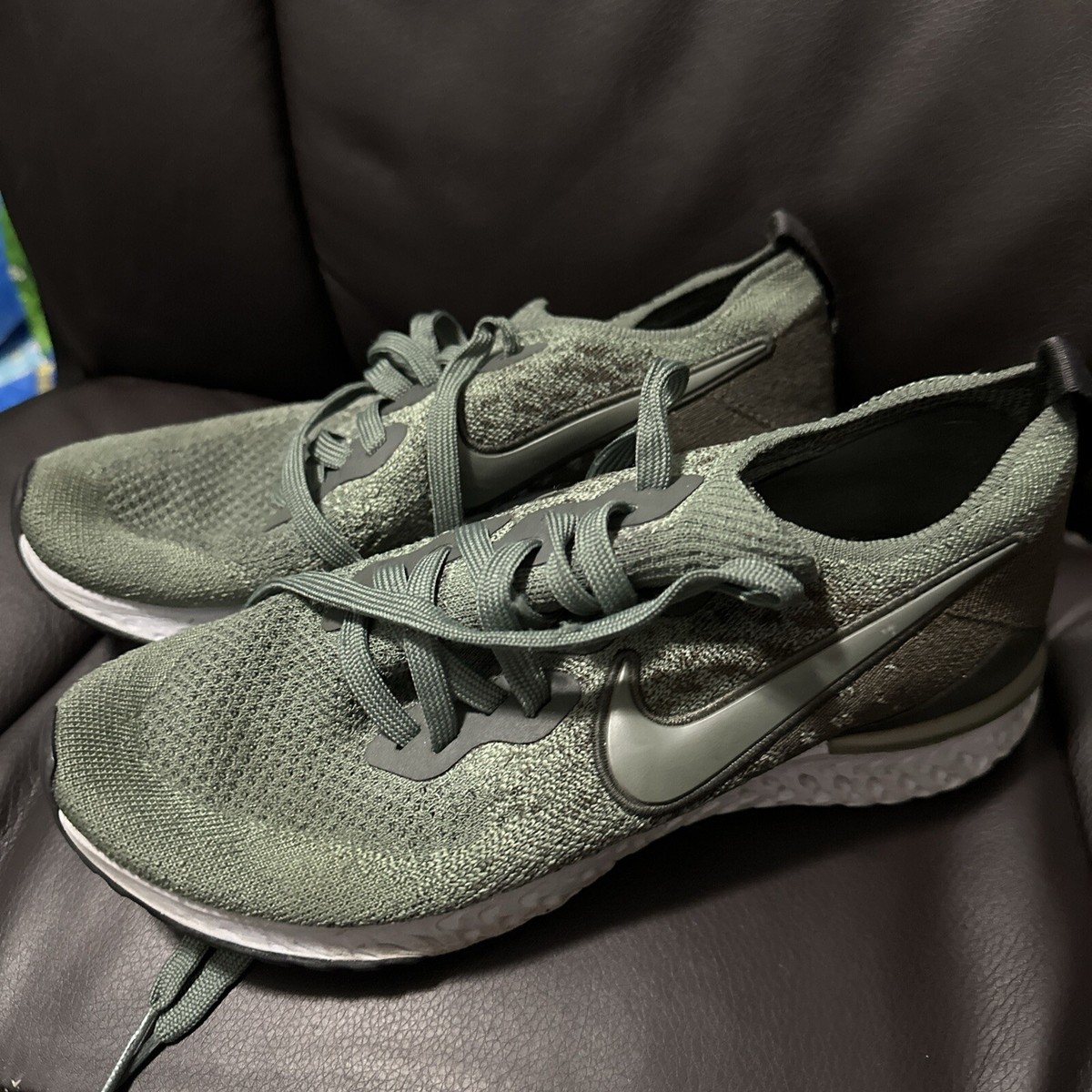 Nike Epic React Flyknit Olive for Sale | Authenticity Nike Epic React Flyknit Olive for Sale | Authenticity