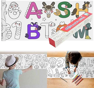 Children'S Drawing Roll，2023 New Coloring Paper Roll for Kids,120 * 11.8 Inches  - Picture 1 of 7