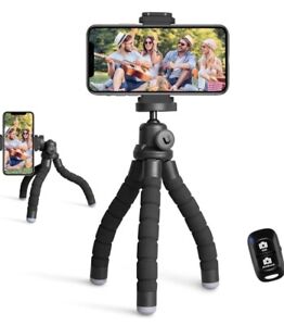 Phone Tripod, Portable and Flexible Tripod with Wireless Remote and...