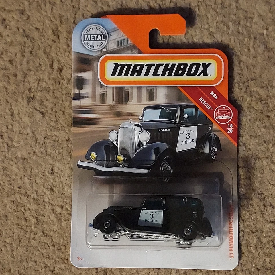Matchbox 33 Plymouth PC Sedán - Metro City Police - MBX Rescue 18/20 Foto 1 de 1