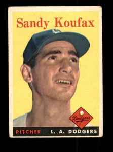 Sandy Koufax Topps #187 1958 buen estado - Imagen 1 de 2