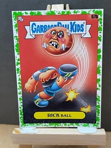 2020 Garbage Pail Kids Booger GREEN BORDER 67b RICK BALL LATE TO SCHOOL - Picture 1 of 2