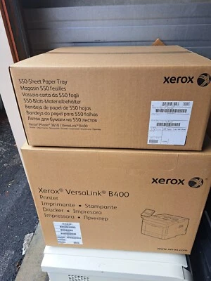 Xerox B400  VersaLink Monochrome Laser Printer + 550 Sheet Paper Tray. NEW - Image 1 of 4