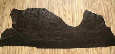 Leather Scraps Brown Italian Snake/Python Print 1.2mm-140*42cm- 55.11*16.53in  - Image 1 of 4