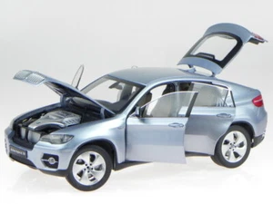 BMW e71 X6 2010 wasser blau Modellauto 8763bw Kyosho 1:18 !! Radnabe vo li fehlt - Picture 1 of 7