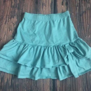 Hanna andersson blue skirt twirl 110 5 teal ruffle cotton - Picture 1 of 4