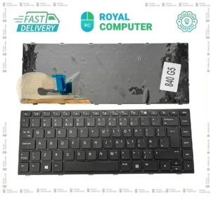 HP EliteBook 745 G5 745 G6 840 G5 840 G6 UK Laptop Keyboard NOT BACKLIT New - Picture 1 of 2