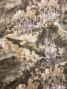 Aquarell Bäume Baumwolle Webstoff Meterware - Bild 1 von 4