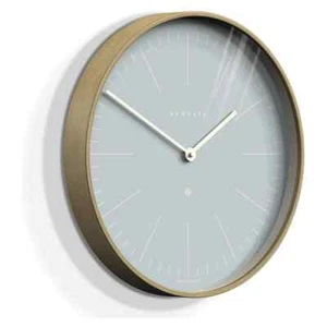 Newgate Mr. Clarke Clock (Pale Pill Blue) NEW 16"x16"x2" Wall Clark Wood Plywood - Picture 1 of 1