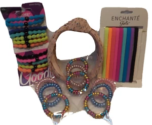 Lot of 31 Assorted Goody Hair Elastics: rainbow Ouchless + Forever - Picture 1 of 1