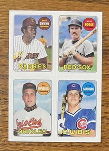 2013 Archives Stickers Tony Gwynn Wade Boggs Cal Ripken Jr Ryne Sandberg 69SGBRS - Picture 1 of 2