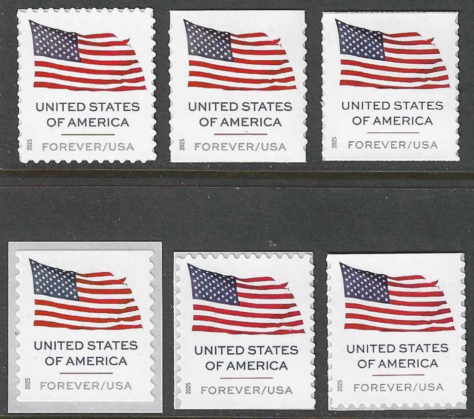 USA Sc. 6016-21 (F) Flag 2025 MNH 6 diff. - Image 1 of 1