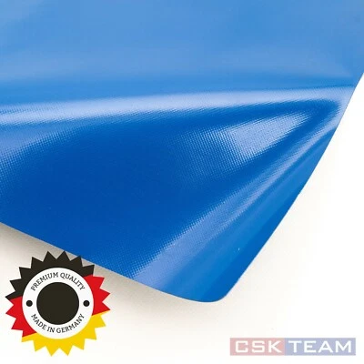 PLANE 4 YOU Abdeckplane LKW-Plane PVC Blau 2.50 Meter Breite ORIGINAL 680 gr/m²