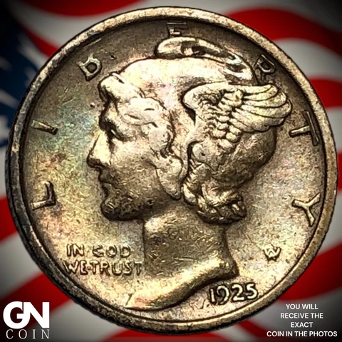 1925 D Mercury Dime  Q6051 Cover