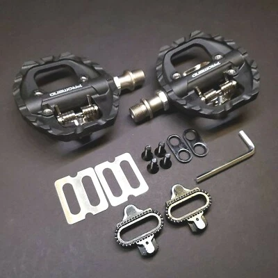 🔥 PROMEND PD-F91 MTB/Road Bike Clipless Pedals Platform SPD Compatible w Cleats - Image 1 of 4